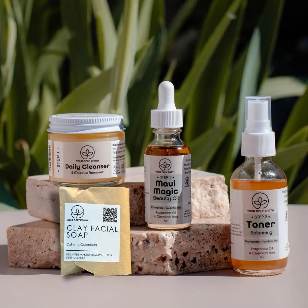 3 Step Dewy Skincare Set Your Only Earth