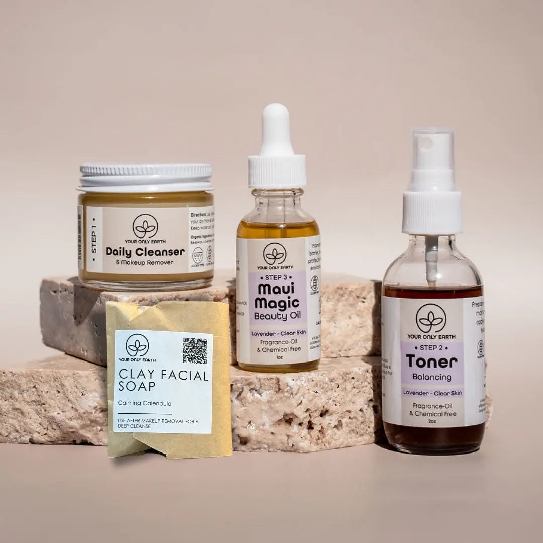 3 Step Dewy Skincare Set Your Only Earth